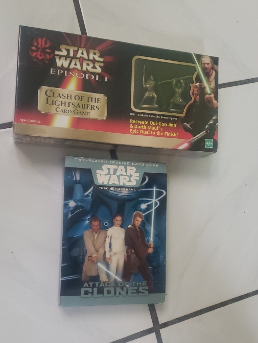 Vintage brand/like new 1999 "Star Wars Episode I " Card Games combo (2)